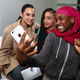 Dascha Polanco, Dasany Kristal Gonzalez and students at Dove’s self-esteem workshop